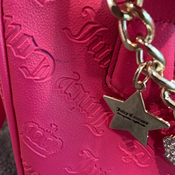 Juicy Couture Pink Flash Not Your Babe Satchel Crossbody Bag -NWT - Picture 10 of 10